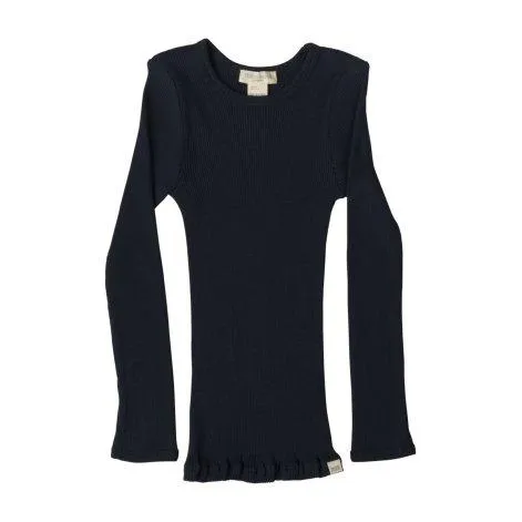 Shirt Silk Bergen Dark Blue - minimalisma