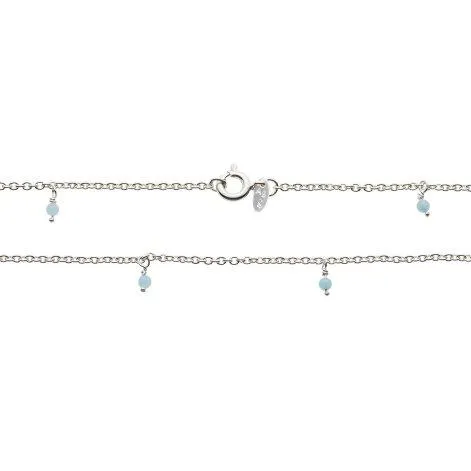 Collier 42cm argent avec 14 pierres d'Amazonith - Jewels For You by Sarina Arnold