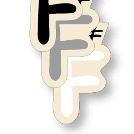 Large letters F - Kynee