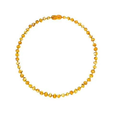Amberos natural amber baby chain baroque, honey yellow - Amberos
