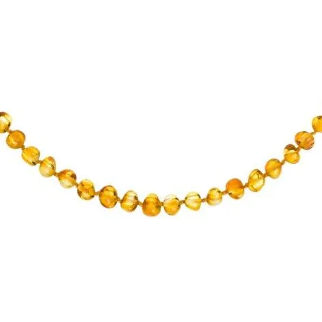Amberos collier bébé ambre naturel baroque, jaune miel - Amberos
