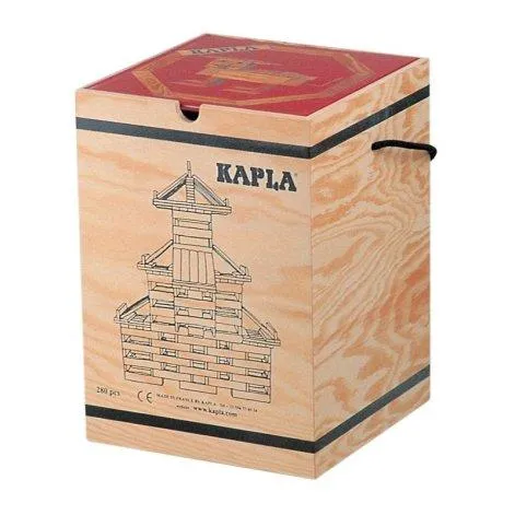Wooden case of 280 pcs. - Kapla