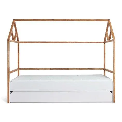 Children's bed with drawer LOTTA white, 90x200cm - Bisal