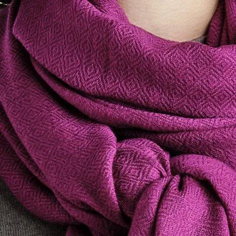 Wool scarf uni purple - TGIFW