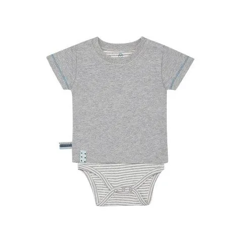 Baby T-Shirt Romper Grey Melange - OrganicEra