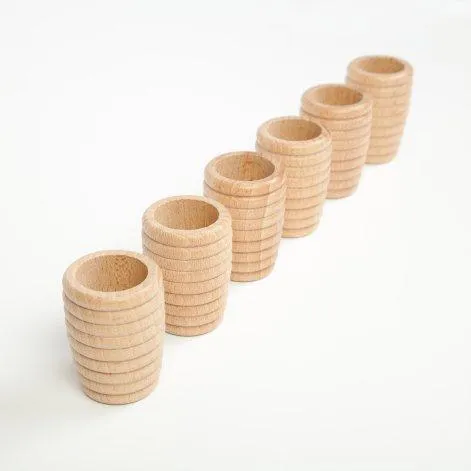 Wooden Mug Honeycomb 6 pieces - Grapat