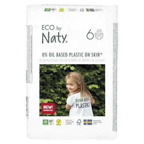 NATY Organic FSC Diapers Junior XL No. 6 - Naty