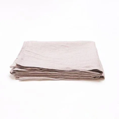 Linus chambray, mauve top bed sheet 240x270 cm - lavie