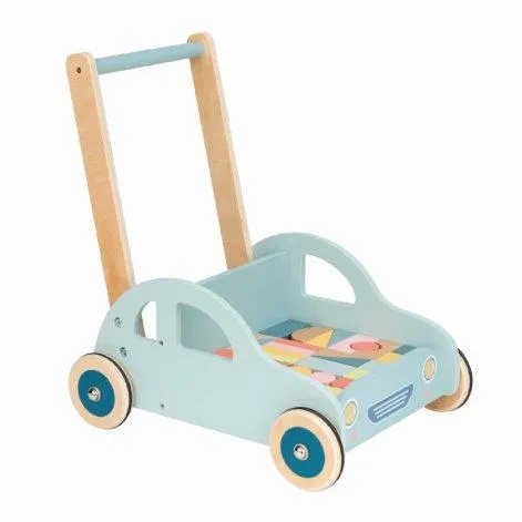 Spielba Baby Walker Auto mit Bauklötze - Spielba