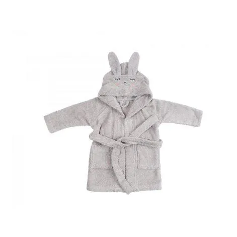 Bathrobe Rabbit silver gray (GOTS) - kikadu 