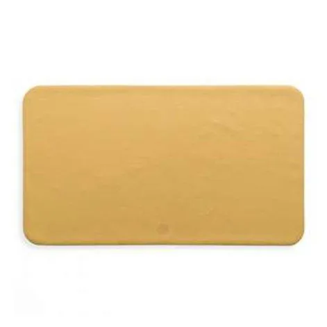 WRIGGLE vegan leather versatile changing mat, placemat (S) 65 x 37cm dandelion yellow, mocca brown - studio huske