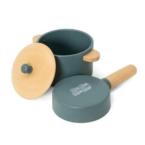 Pot and pan set - Emerald green - Mamamemo