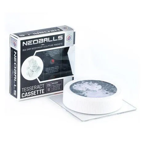 Boules magnétiques Blanc - Tesseract Cassette - Neoballs
