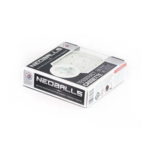 Magnetic balls White - Tesseract Cassette - Neoballs