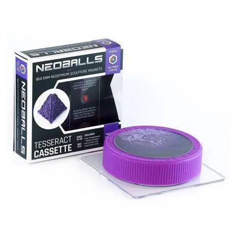 Magnetkugeln Violett - Tesseract Cassette - Neoballs