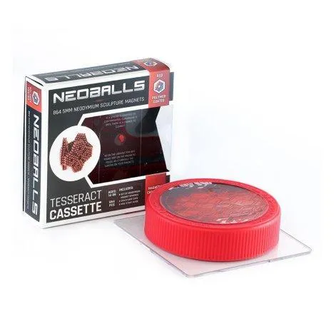 Magnetic balls red - Tesseract Cassette - Neoballs