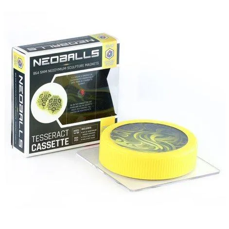 Billes magnétiques jaunes - Tesseract Cassette - Neoballs