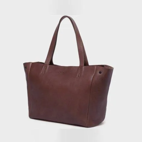 Tote Bag ZIP Dark Brown - Park Bags