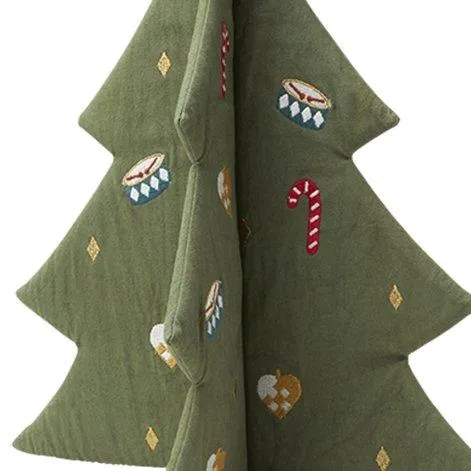 Christmas Tree Embroidered Eucalyptus - Fabelab