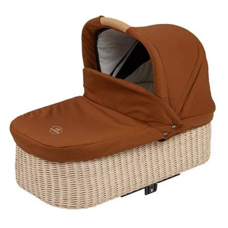 IDA wooden baby basket terracotta woven - Naturkind