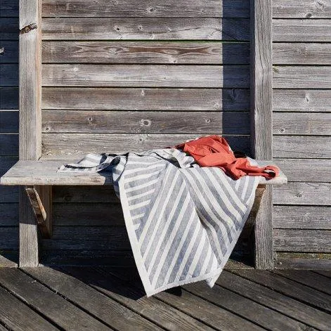 Hamam towel Ole indigo/offwhite 135x180 cm - lavie
