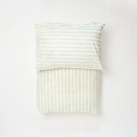 Jacob pillowcase 65x65 cm sage, white - lavie