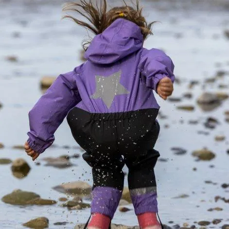 Kinder Regeneinteiler Splash paisley purple - rukka