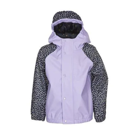 Rajas children's rain jacket lavender - rukka