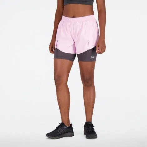 Laufshorts Impact AT 3 In 2-in-1 lilac cloud - New Balance