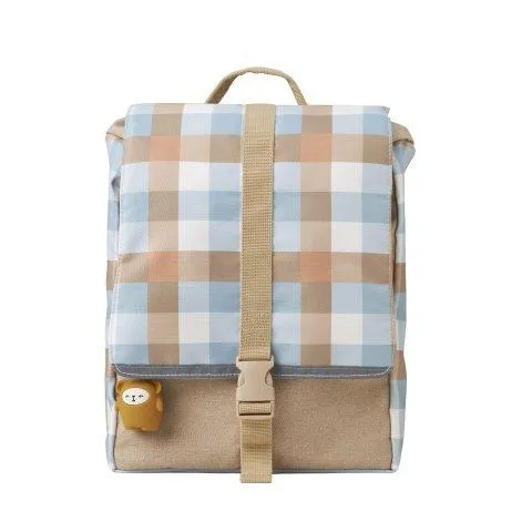 Backpack Small Cottage Blue Checks - Fabelab