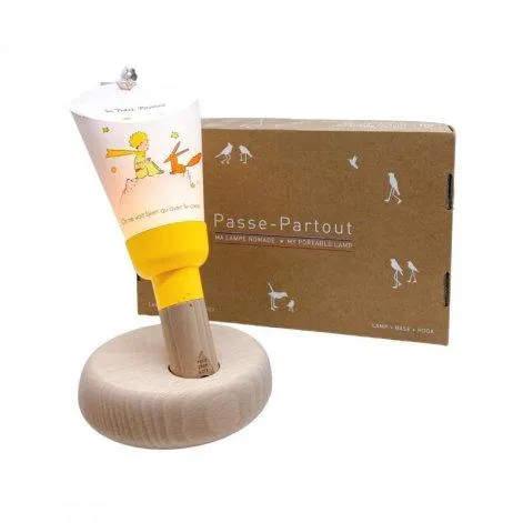Suitcase Lamp Nomade 5 in 1 The Little Prince and the Fox Nature, Yellow - Maison Polochon
