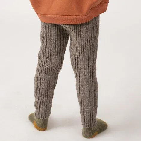 Leggings en tricot côtelé lièvre - MATONA