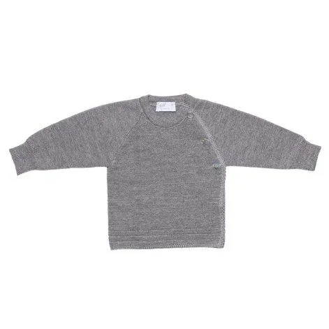 Baby wrap sweater gray melange - frilo swissmade
