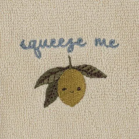 Waschlappen 3er Set Embroidery Lemon - Konges Sløjd