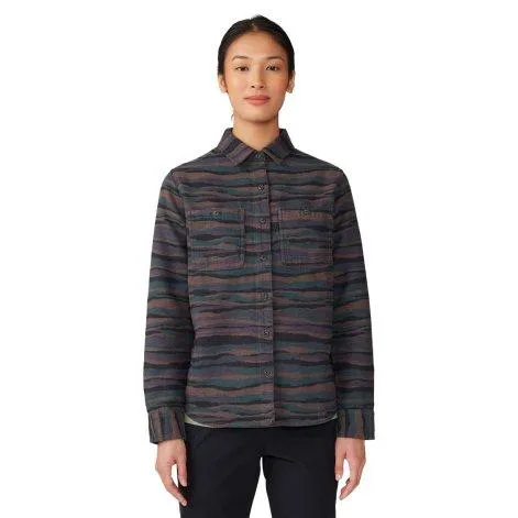Flannel shirt Granite dark marsh geoscape jacquard 376 - Mountain Hardwear