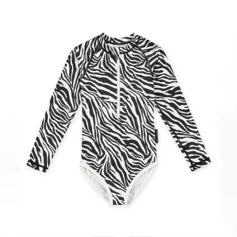 Swimsuit UPF 50+ Zebra Fish Black/White - Beach & Bandits