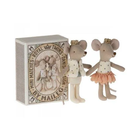 Royal twin mice little sister and brother in a matchbox - Maileg