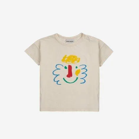 Baby T-Shirt Happy Mask Offwhite - Bobo Choses