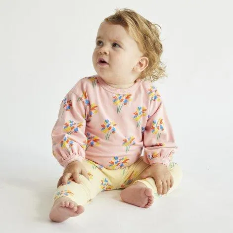 Baby Sweatshirt Fireworks All Over Pink - Bobo Choses