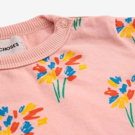 Baby Sweatshirt Fireworks All Over Pink - Bobo Choses
