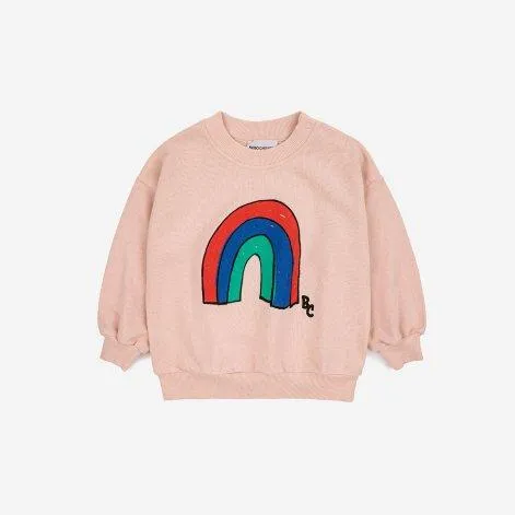Sweat-shirt pour bébé Rainbow Light Pink - Bobo Choses