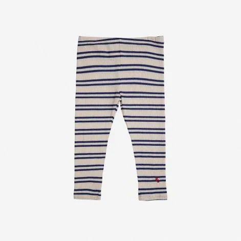 Baby Leggings Blue Stripes Offwhite - Bobo Choses