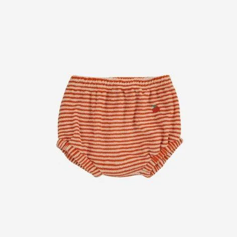 Culotte Baby Terry Orange Stripes - Bobo Choses