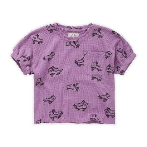 T-Shirt Rollerskates Print Purple - Sproet & Sprout