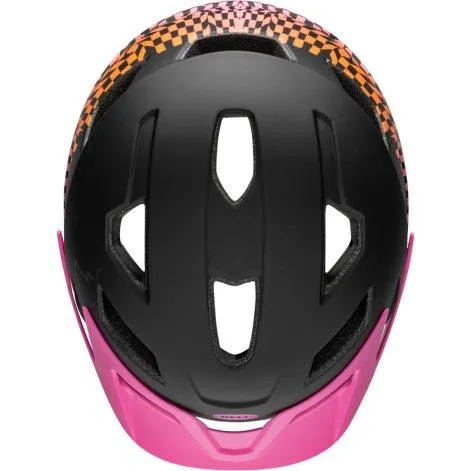 Children's helmet Sidetrack matte pink wavy checks - Bell