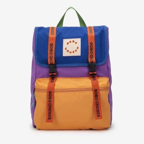Bobo Choses Color Block Purple backpack - Bobo Choses
