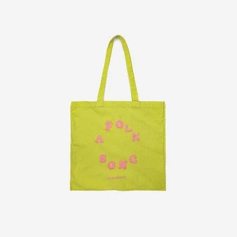 Shopping bag A Folk Song Light Green - Bobo Choses