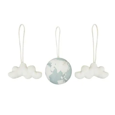 Rattle toy hanger set of 3 - World Ball - Lorena Canals
