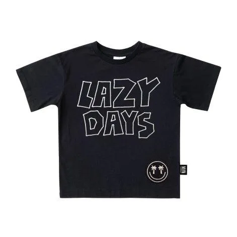 T-shirt Lazy Days Skate Midnight Black - Little Man Happy