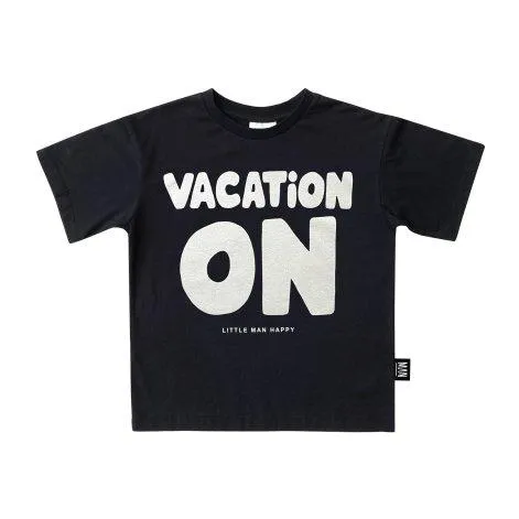 T-shirt Vacation On Skate Midnight Black - Little Man Happy